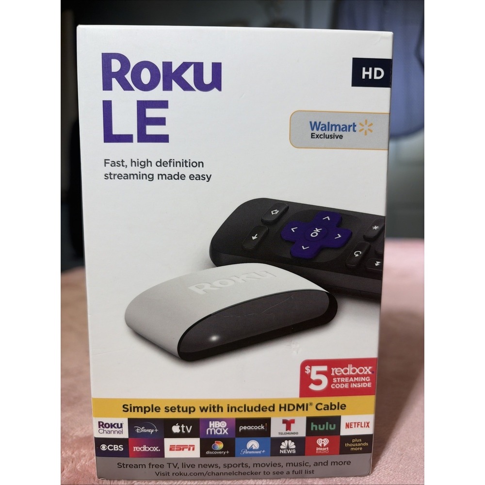 Roku LE 1080p HD Streaming Media Player w/ Simple Remote & HDMI Cable(A)